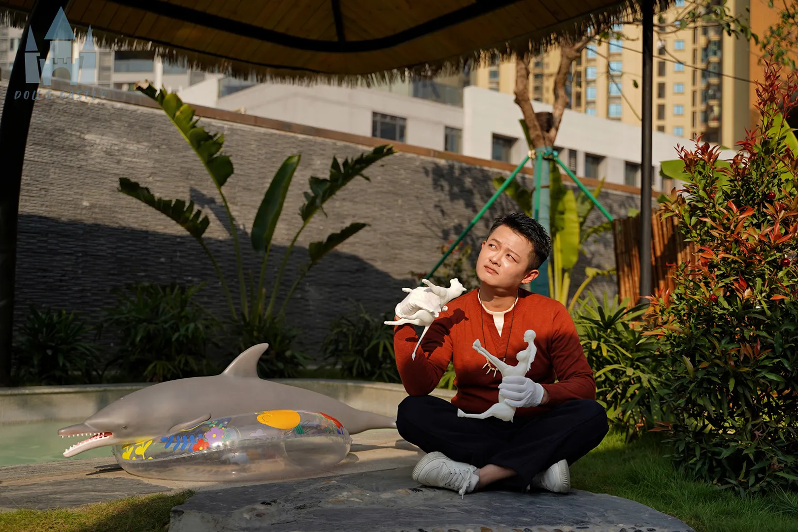 Patung Seks Silikon Dolphin 130cm (4 kaki 3 inci) dengan Reka Bentuk Realistik
